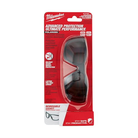 Milwaukee Tool Polarized Hi-Performance Safety Glsses w/ Gasket 48-73-2045